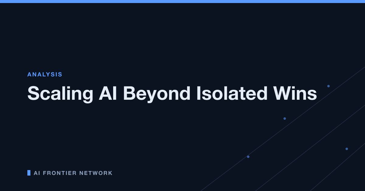 Scaling AI Beyond Isolated Wins